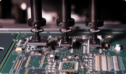 Pick-up Heads on Pick and Place Machine